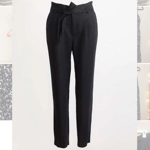 LOFT Tie Waist Linen Pants size M